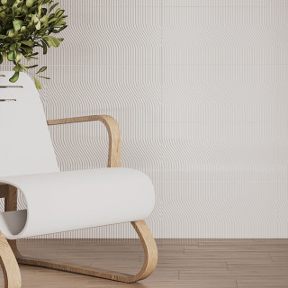 Моно белый низ 02 керамическая плитка глянцевая светлая 30х60 см Gracia ceramica Mono white wall 02 - 8шт 1.44м2